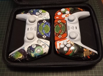 2x CustomController PlayStation 5 *TMNT Design * HallEffect Sticks * White 