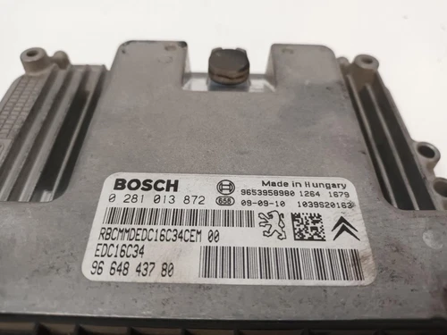 9664843780 Boîtier Moteur Uce pour CITROEN BERLINGO FURGÓN SX 2009 3880131 - Zdjęcie 2 z 10