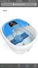 Arealer Foot Spa Bath Massager with Automatic Foot Massage Rollers  Temperature