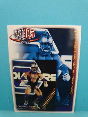 Gladiators 1995 Tempo #92 HARD AND FAST Trading Card   FREE POST