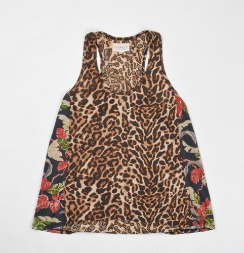 Camiseta sin mangas acampanada con estampado de leopardo Ralph Lauren Denim And Supply talla S - Imagen 4 de 8