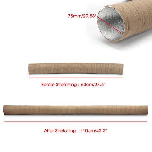 75mm For Diesel Heater Vent Ducting T Piece +Warm Air Outlet Vent + Vent Outlet - Picture 28 of 29