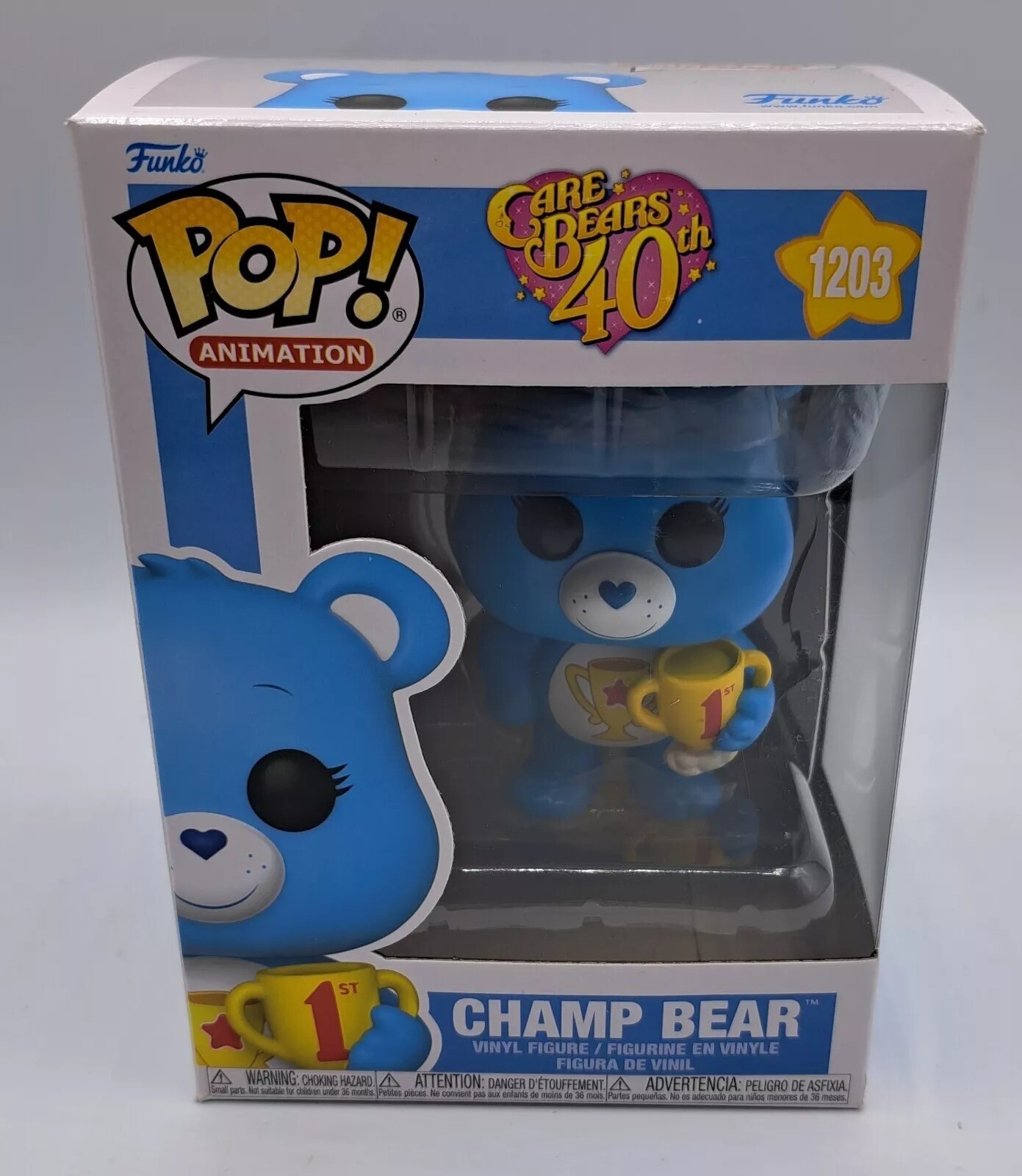 Funko Pop! Animación - Care Bears 40 Aniversario - Champ Bear #1203