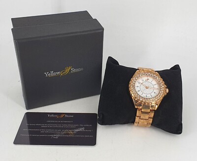 Montres Yellow Stone Damenuhr japanisches Quarzwerk UVP 125£ CR047 ZZ 02