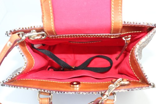 Dooney Bourke Janine Python Snake Print Leather Mini Tote Satchel Crossbody Bag - Picture 9 of 13