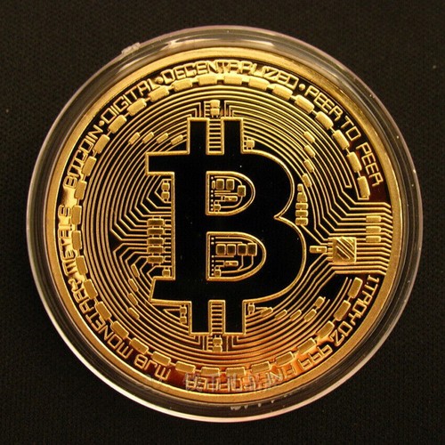 Physical Bitcoin Commemorative Coin Plated Collection Collectible Gold Color - Picture 4 of 12