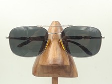 Vintage Vogue V3308 Black Silver Metal Square Pilot Sunglasses FRAMES ONLY