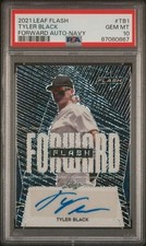 2021 Leaf Flash Forward Tyler Black Rookie Auto Navy /99 PSA 10 GEM MINT POP 2