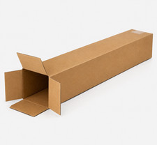 4 x 4 x 28 Shipping Boxes Moving Boxes Corrugated Kraft 25/Bundle 25/Pack