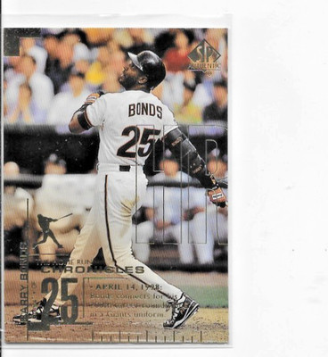 Barry Bonds 1999 SP Authentic Home Run Chronicles #HR14  -  SF Giants