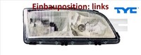 TYC 20-5484-08-2 Hauptscheinwerfer Links Scheinwerfer Frontscheinwerfer