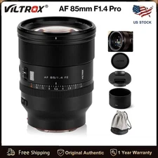 VILTROX 85mm F1.4 Pro FE Full Frame Lens for Sony A7IV A7C A9III A1 ZV-E1 A7SIII