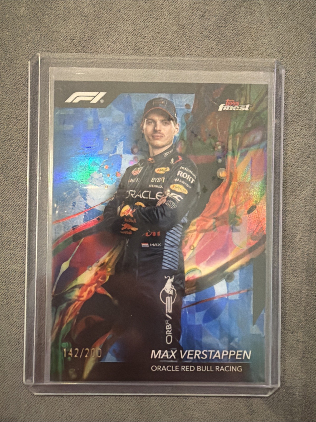2024 Topps Finest Formula 1 - Common Max Verstappen #88 Blue Refractor /200