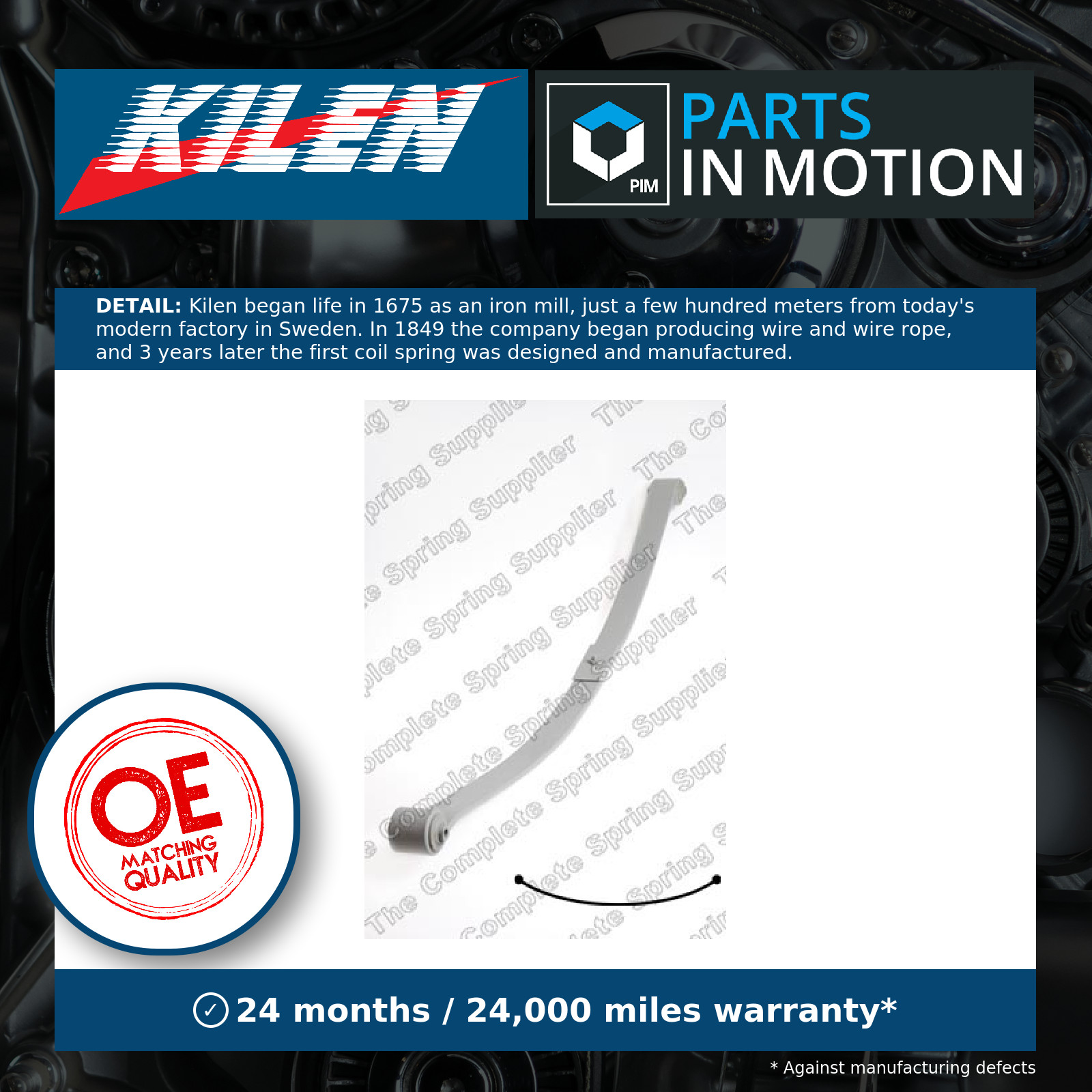 Leaf Spring Rear 666034 Kilen Suspension 2K0511151N 2K0511151B 2K5511151N New