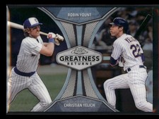 2019 Topps Chrome #GRE-9 Robin Yount / Christian Yelich Greatness Returns