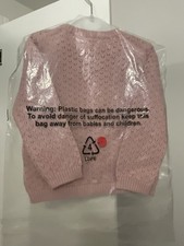 John Lewis Cardigan Baby Girl 9-12 Months new with tags still wrapped pointellw