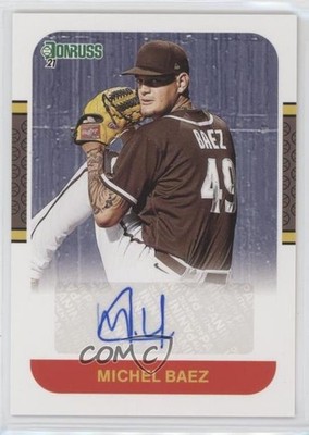 2021 Panini Donruss Retro 1987 Signatures Michel Baez #87S-MB Auto 01dp