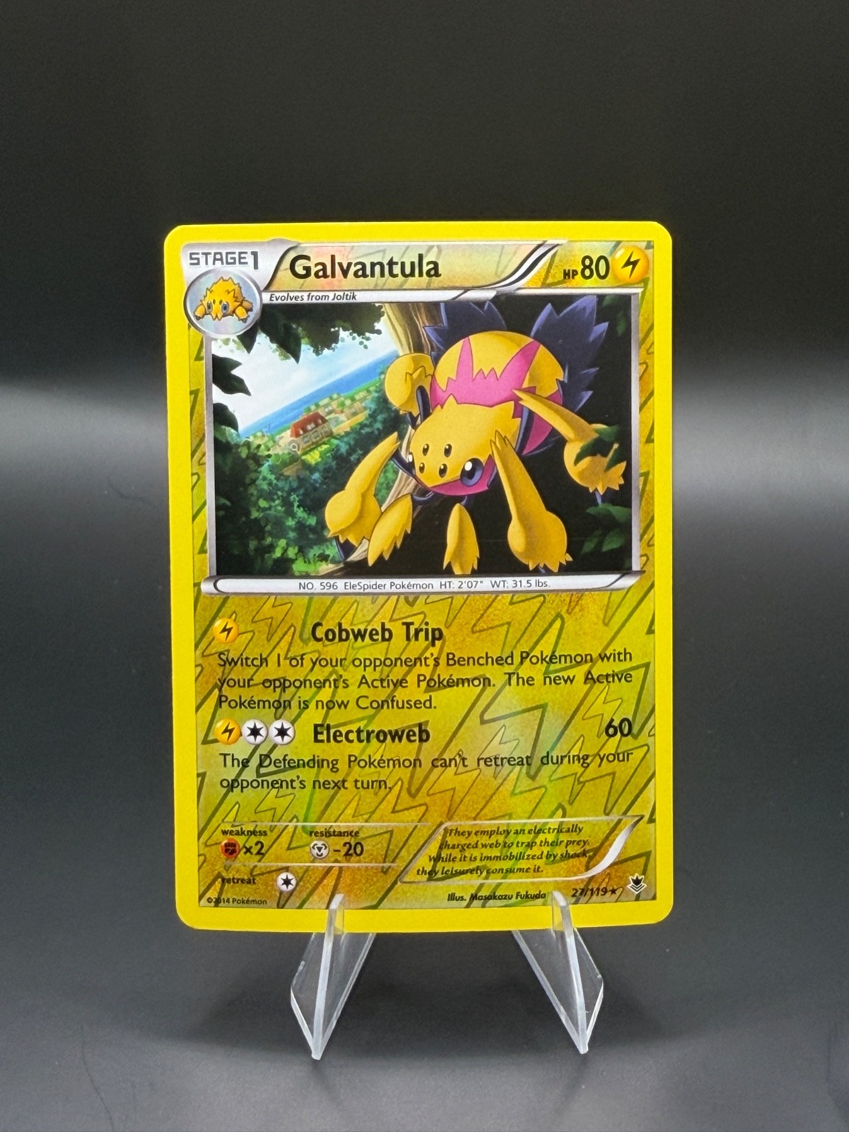 Galvantula 27/119 Phantom Forces Reverse Holo Rare NM Pokemon TCG
