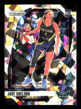 2024 Panini Prizm WNBA #4 Jacy Sheldon Ice Prizms RC Dallas Wings