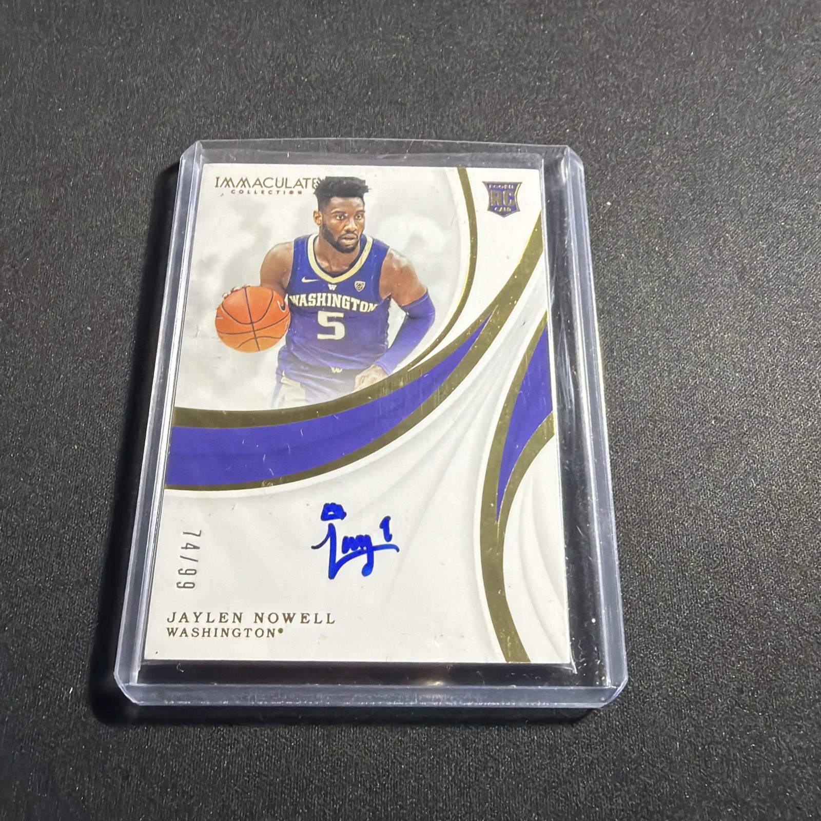 2019 Jaylen Nowell Immaculate Collection #D/99 On Card Auto Washington Huskies 