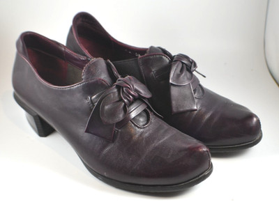 Spring Step Shoes Ilda Loafers Leather Bow Womens Size 7 US Euro 38
