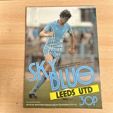 Coventry city v Leeds United 6th January 1981 FA Cup 