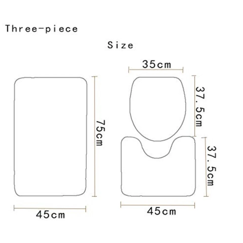 4 Piece Shower Curtain and Bathroom Mat Set Galaxy African Woman Design Purple - Image 4 of 4