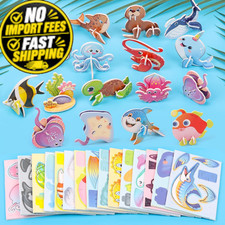 FOIMAS 3D Ocean Puzzles for Kids,30 Pack Educational One Size, Blue