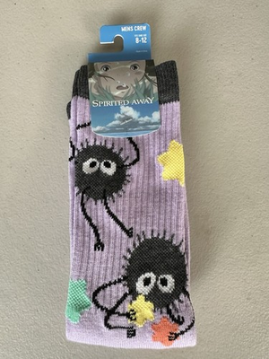 #ad Studio Ghibli® Spirited Away Soot Sprites Allover Print Crew Socks $11.89