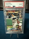 PSA 10 Aaron Judge 2018 Topps #1 GEM MT Gold Rookie Cup New York Yankees B
