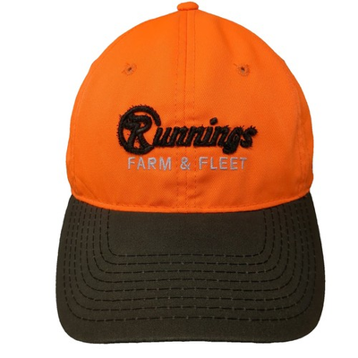#ad Outdoor Cap Baseball Cap Orange Brown One Size Runnings Farm Fleet Hat 2011 $20.00