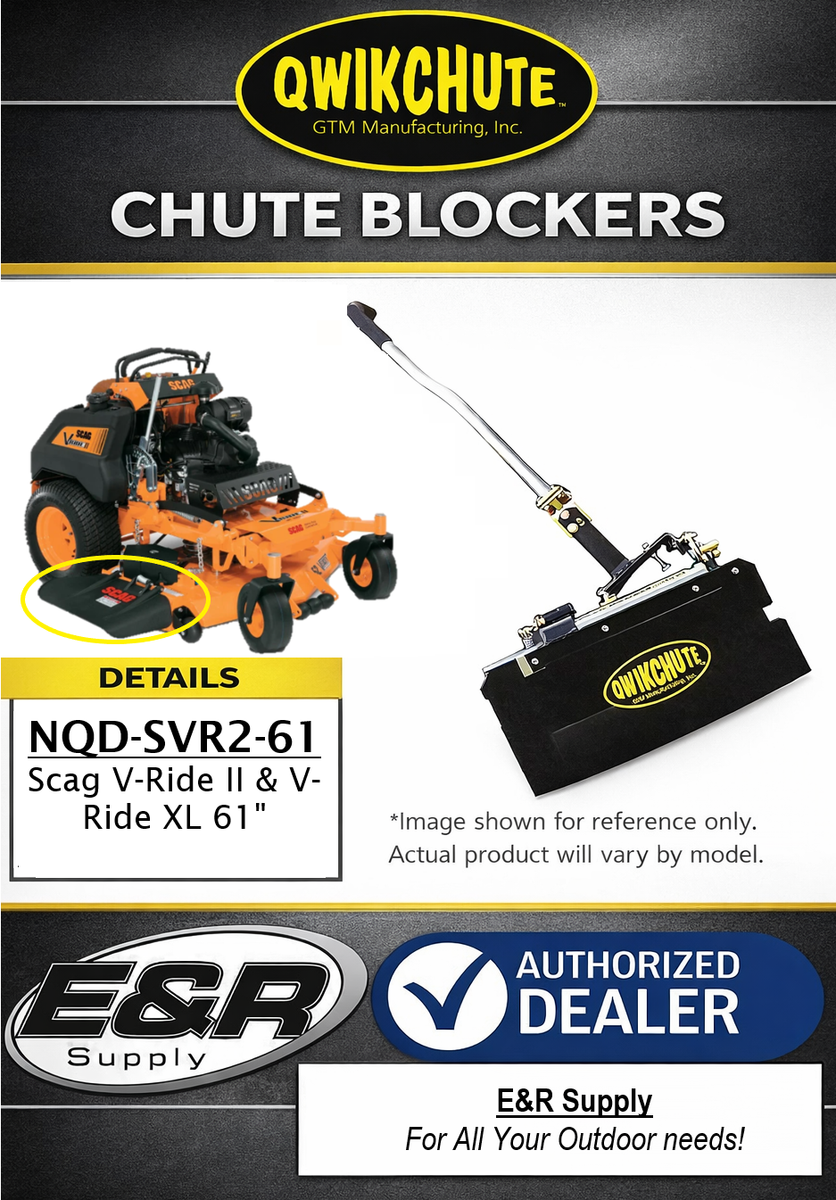 Qwikchute Chute Blocker for Scag V-Ride II 61