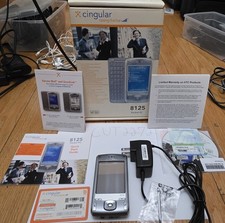 HTC Cingular 8125 Smarthone Pocket PC in-Box VERY RARE COLLECTORS ITEM 