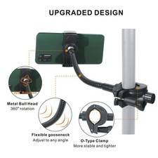 1/2 Mobile Phone Holder Mic Stand for Guitar Metal Microphone Support