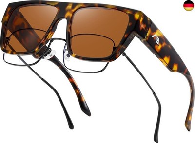 kimorn High Protection Fit Über Sonnenbrille Polarisierte übergroße UV400 für Mä