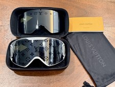 Louis Vuitton Snowboard Ski Mask Goggles - Silver Frame with Case/Lenses - NWOT