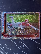 2025 Topps Series 1 Celebration - Spencer Steer #37 Confetti Foil SP