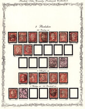 UK G.B. 1840s POSTAL HISTORY COLLECTION OF 53 QUEEN VICTORIA STAMPS