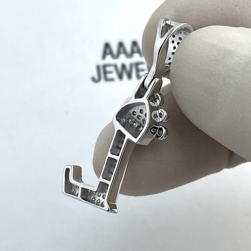 CIONDOLO VERO ARGENTO STERLING 925 MASSICCIO LETTERA INIZIALE L CORONA RE - Foto 6 di 6