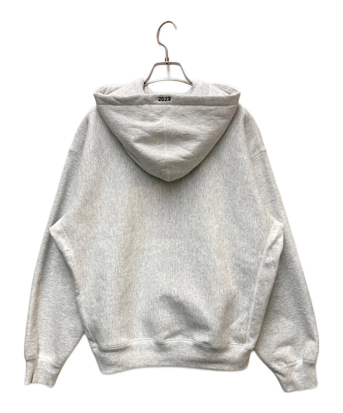 SUPREME BOX FELPA CON CAPPUCCIO LOGO MIMETICA Taglia:S Grigio Uomo