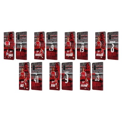 OFFICIAL ARSENAL FC 2024/25 FIRST TEAM LEATHER BOOK CASE FOR SAMSUNG PHONES 1