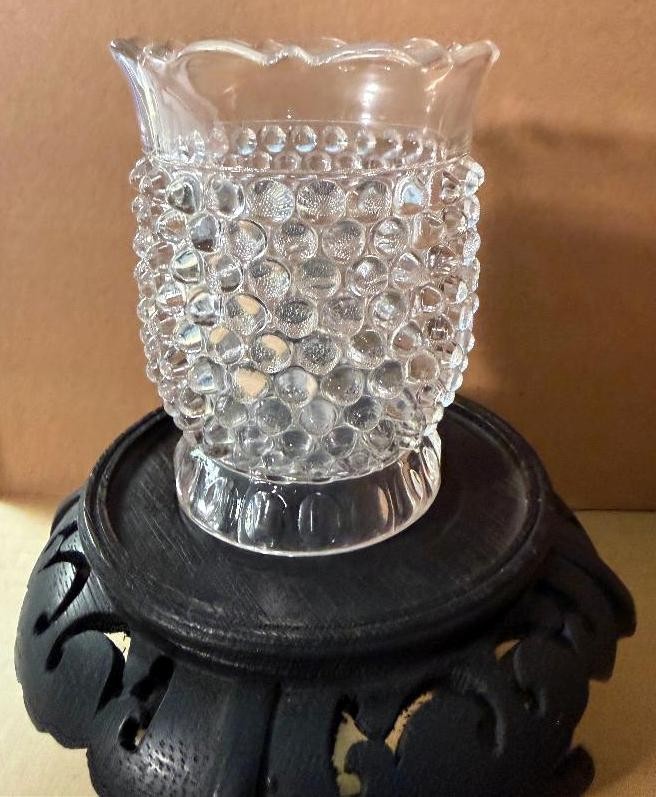 Vintage Doyle? 4.5" Footed Hobnail Tumbler or Tea Light