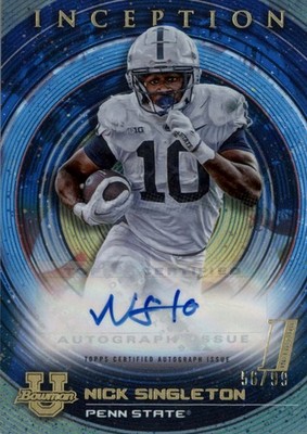 2022-23 Bowman Inception University Autographs Blue Nick Singleton Auto 56/99