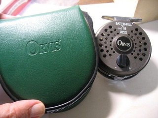 Orvis Battenkill 7/8 old fly fishing reel new in original bpouch ENGLAND