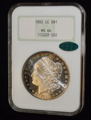 Carson City Grade MS 64 1882 Year Morgan US Dollars (1878-1921