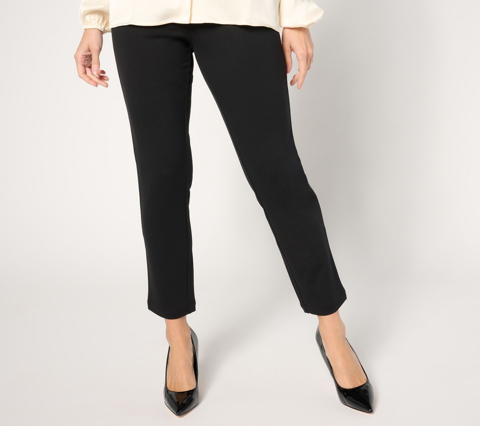 BEAUTIFUL by Lawrence Zarian Women's Petite Pants PXL Printed Slim Black A667200