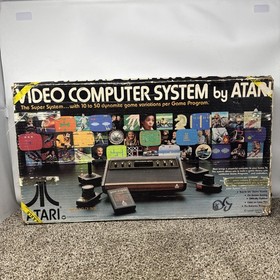 Atari 2600 Heavy Sixer Console In Box Chess Piece Box Tested Works Bundle