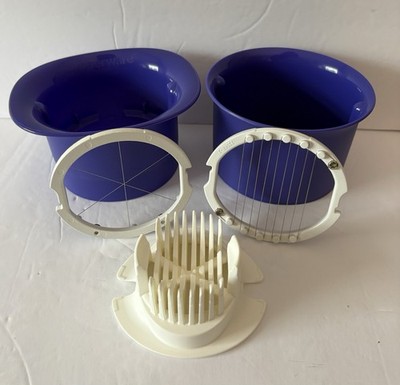 Tupperware Slice N  Star 7353A Egg Fruit Veggie 5 Piece  Slicer Wedger Purple 