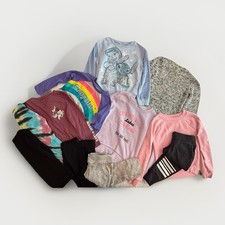 Mixed Lot of 11 Girls 4-5 Pants Tops LS Tee Sweatshirt Legging Jogger Sweatpant