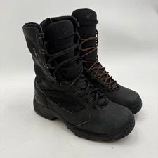 Danner Striker Torrent Side Zip 8" Black Boots Mens Size 7 Leather Gore-Tex